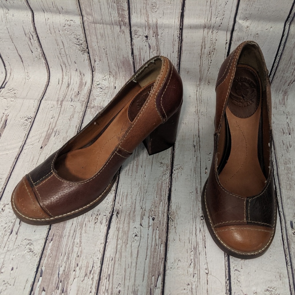 Lucky Brand leather patchwork shoes